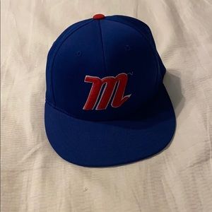 red white and blue marucci flat bill